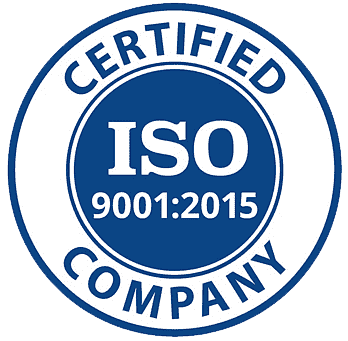 ISO 9001:2015 certified company logo