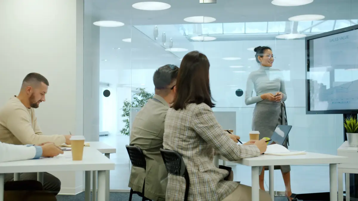 PECB in person training being performed.